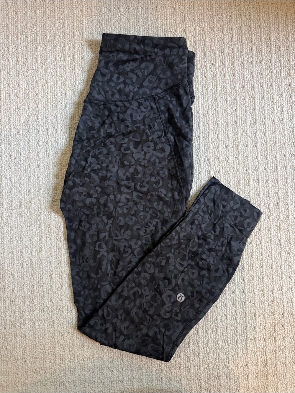 lululemon athletica Black & Charcoal Printed Leggings